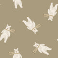 Polar Bears Olive Big - Family Fabrics B.V.