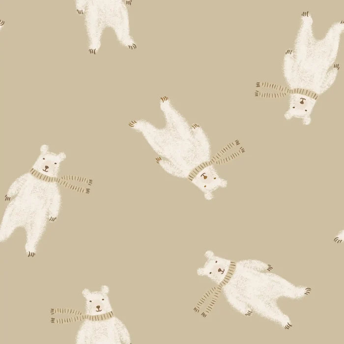 Polar Bears Pistache - Family Fabrics B.V.
