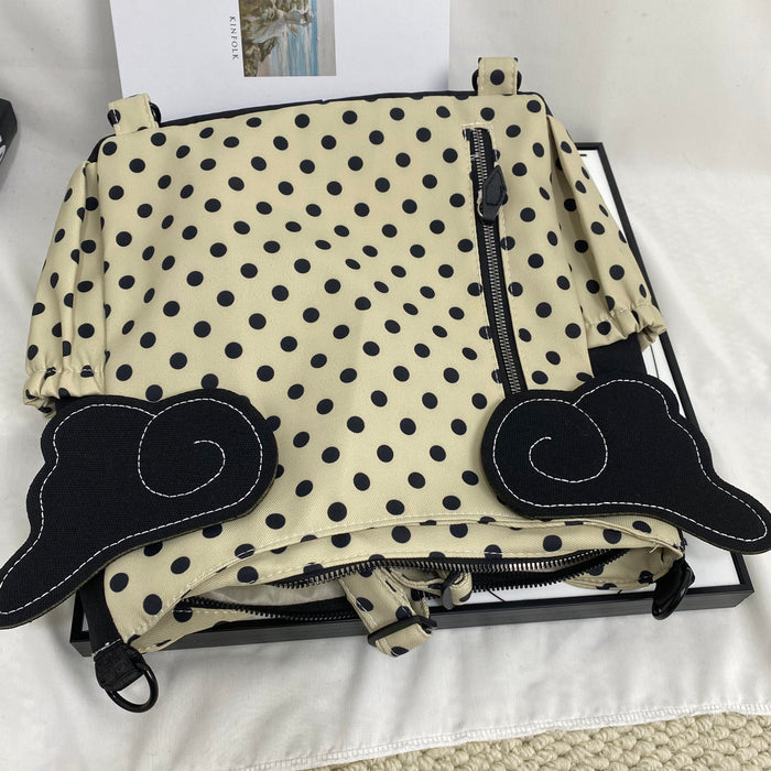 Polka Dot Wing Tote Bag