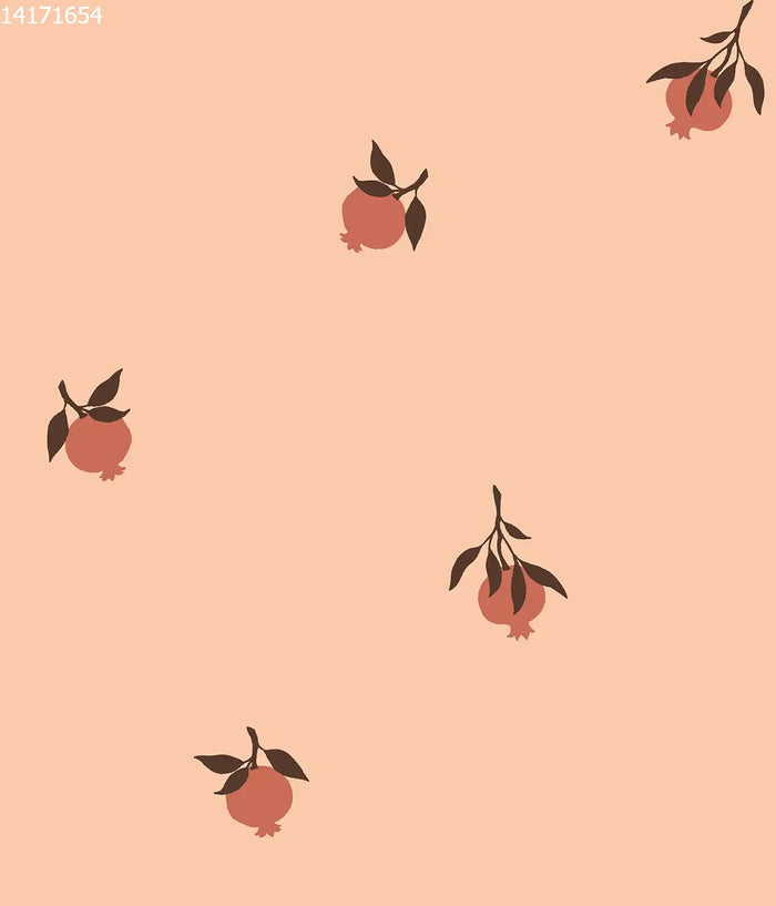 Pomegranate Peach Brown - Family Fabrics B.V.