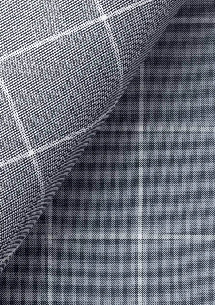Powder Grey Windowpane Vest - SARTORO