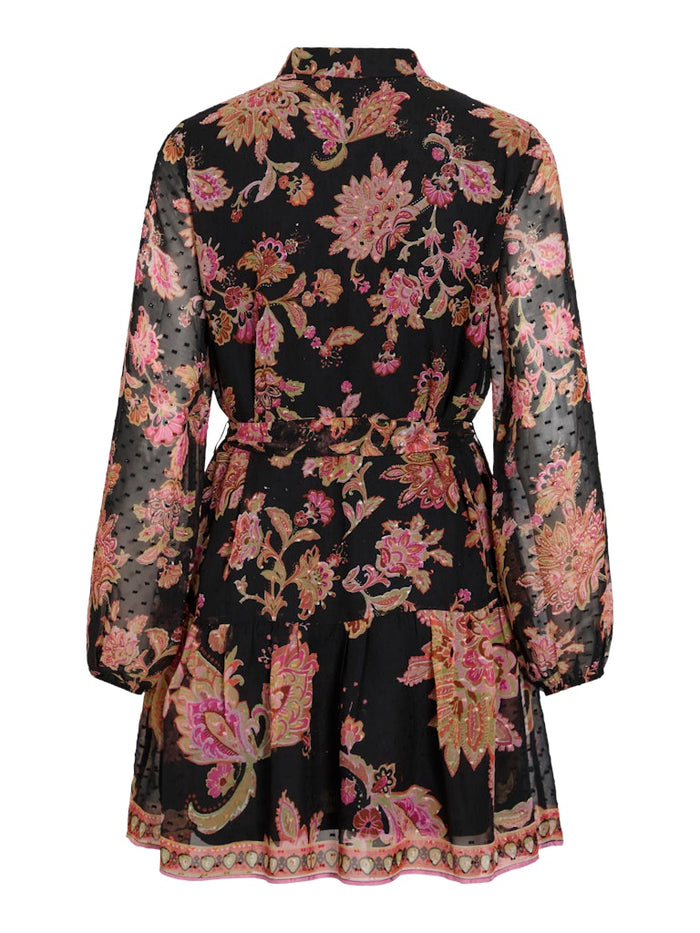 Praya Printed Mini Dress (Black Beauty/Multi)