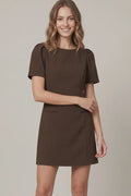 Pretty As Ever Brown Mini Dress