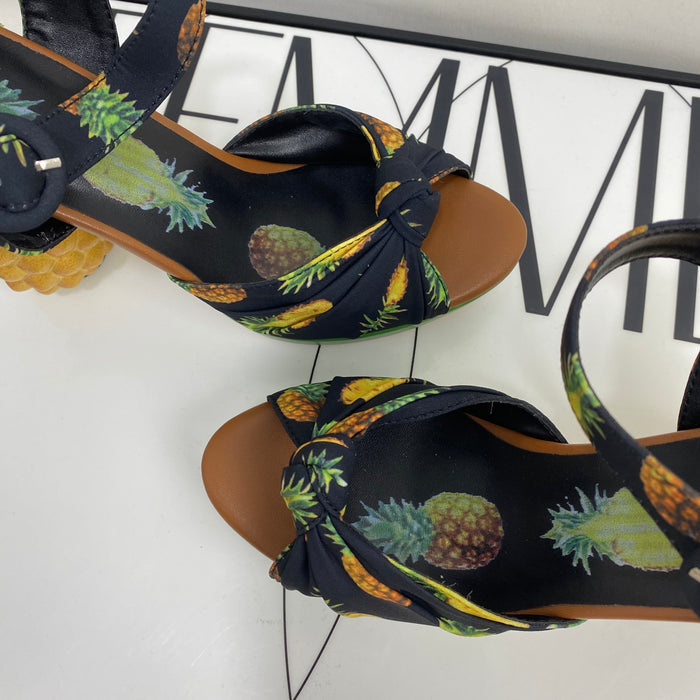 Printed Fabric Pineapple Shoes