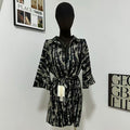 Printed Loose-Fit Satin Wide-Leg Jumpsuit