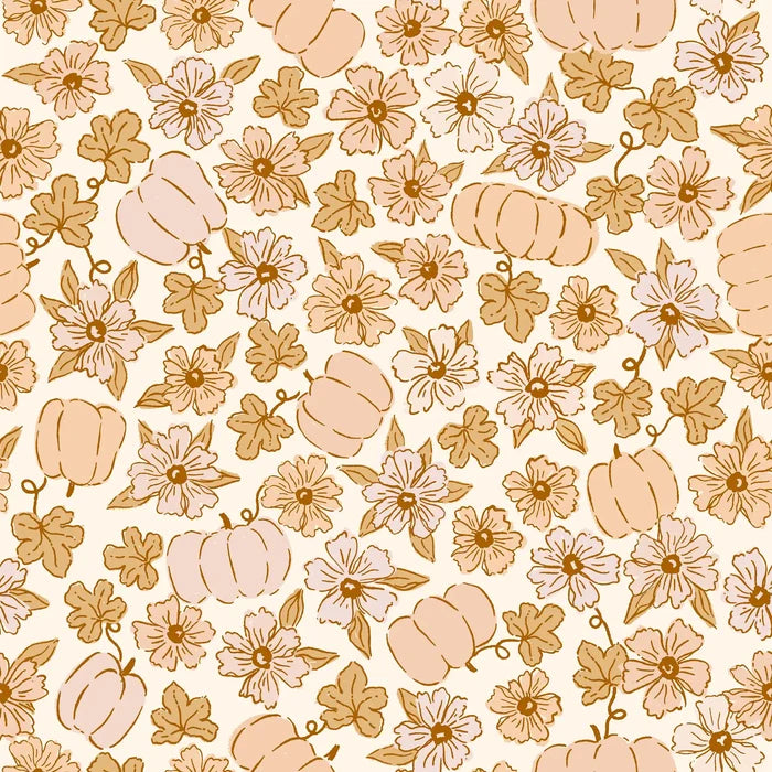 Pumpkins in Flowerbed - Family Fabrics B.V.