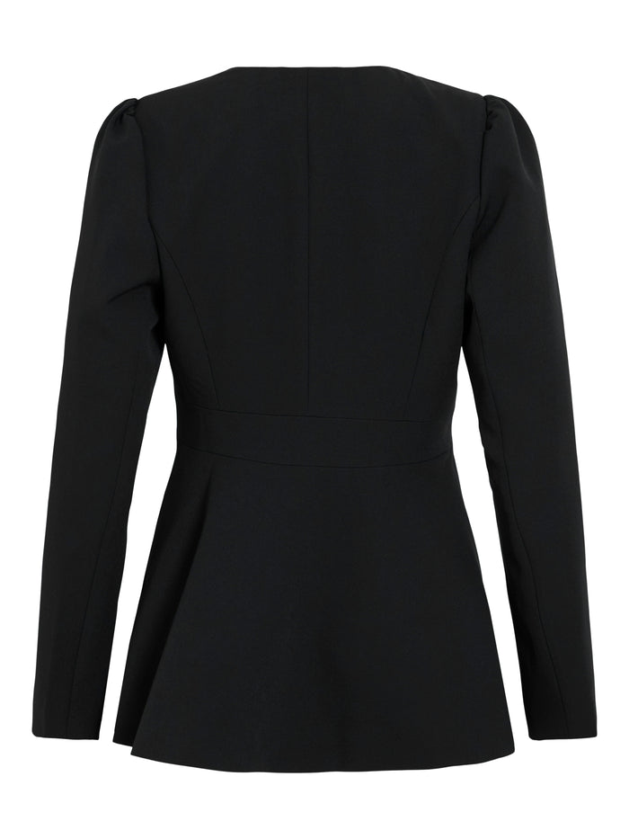 Rachel Cinched Waist Blazer (Black)