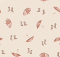 Rainboots & Umbrellas Almond - Family Fabrics B.V.