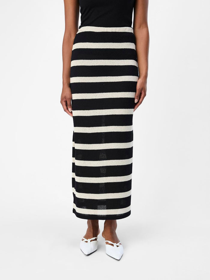Regina Long Skirt (Cloud Dancer/Black)