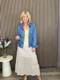 Regina Midi Skirt (Cloud Dancer)