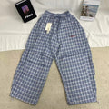 Retro Blue Checkered Pants