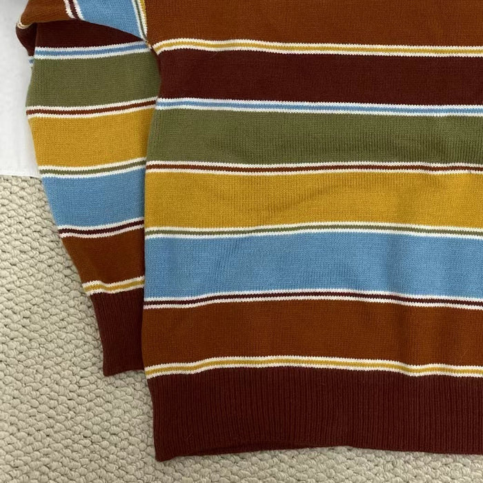 Retro Striped Colorful Sweater