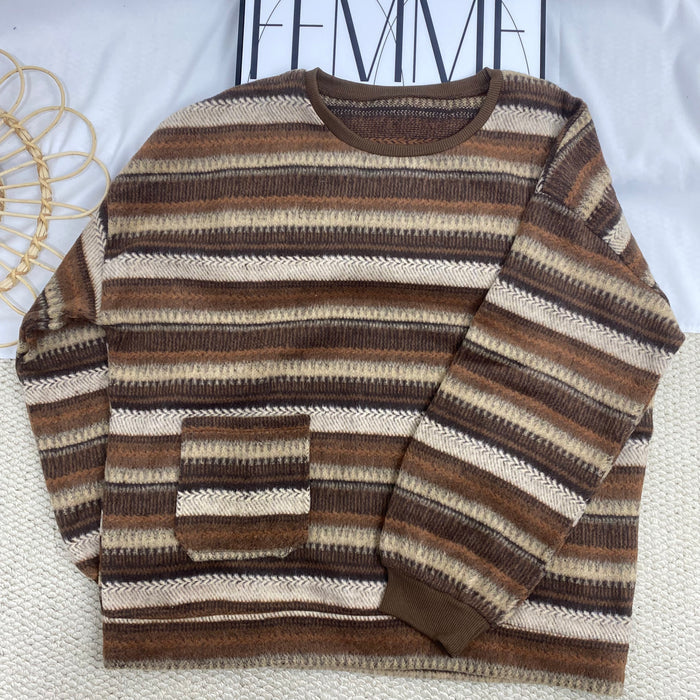 Retro Striped Sweatshirt