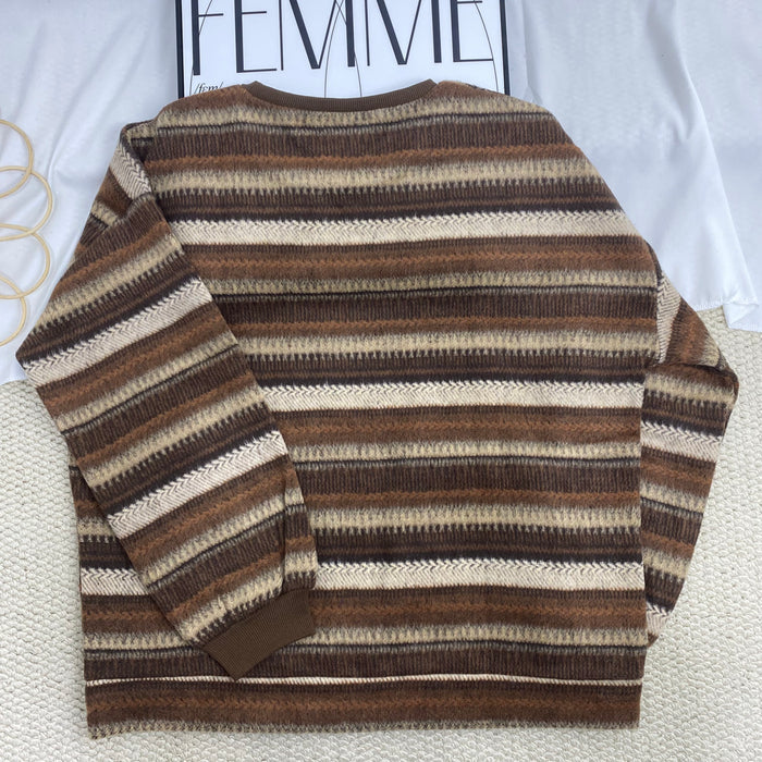 Retro Striped Sweatshirt