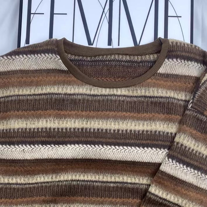 Retro Striped Sweatshirt