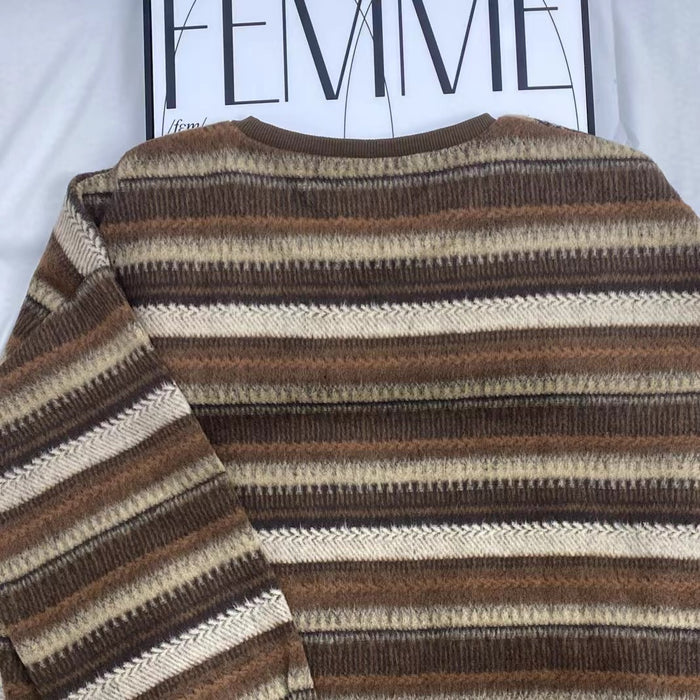 Retro Striped Sweatshirt