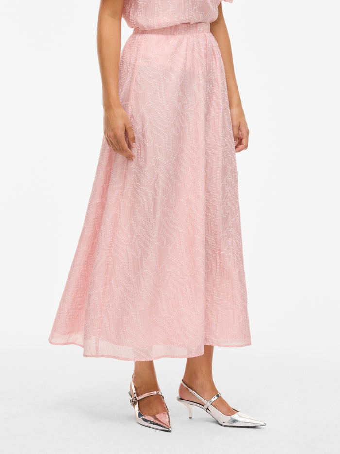 Rhona High Waist Ankle Skirt (Pink Nectar)