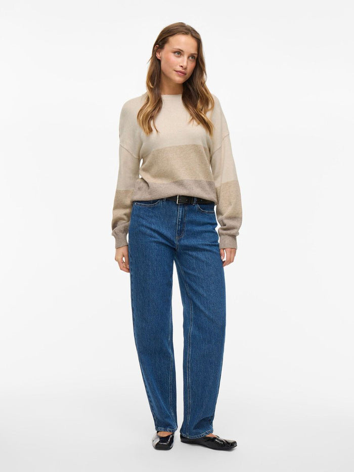 Riana Knit Jumper (Natural Melange/Fungi)