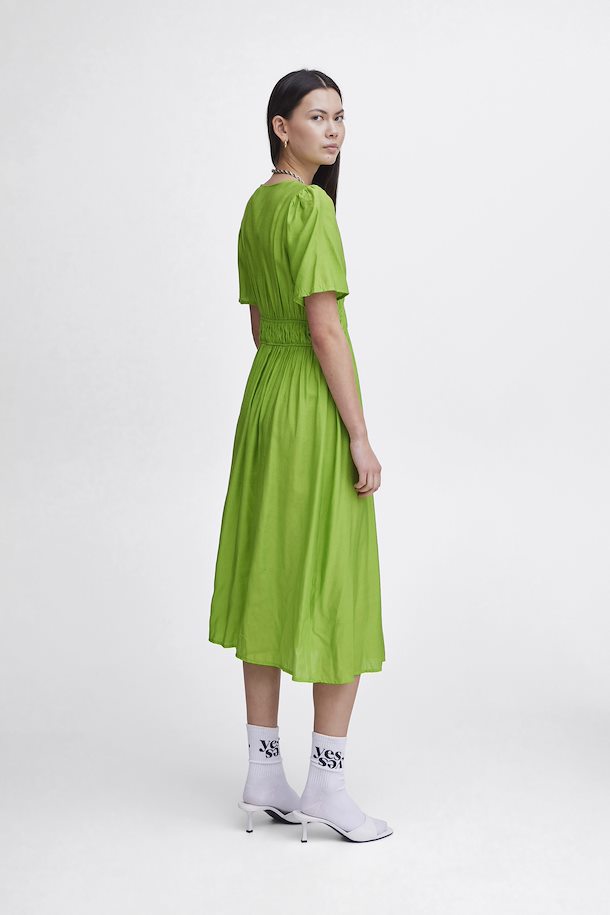 Rilla V-Neck Dress (Greenery)