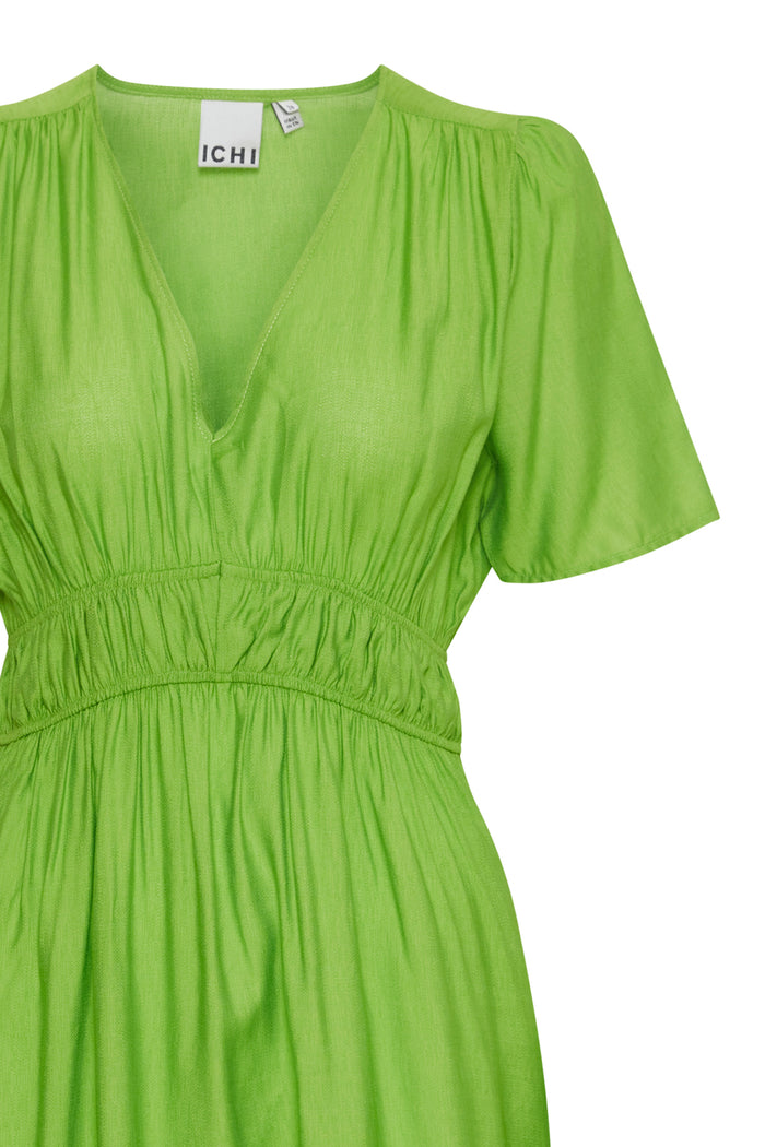 Rilla V-Neck Dress (Greenery)