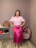 Rosie Puff Sleeve Top (Pink)