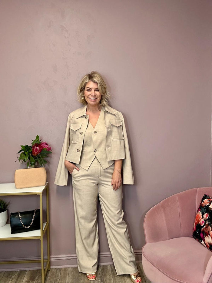 Rossa Blazer Jacket (Super Light/Natural Melange)