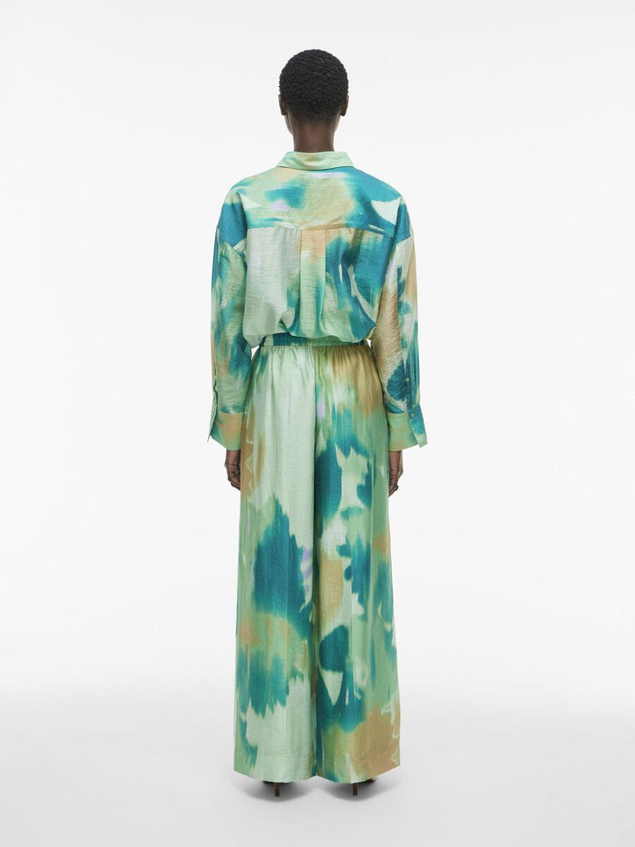 Roula Wide Leg Trousers (Hemlock/Multi)