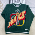 Round Neck Jacquard Knit Sweater