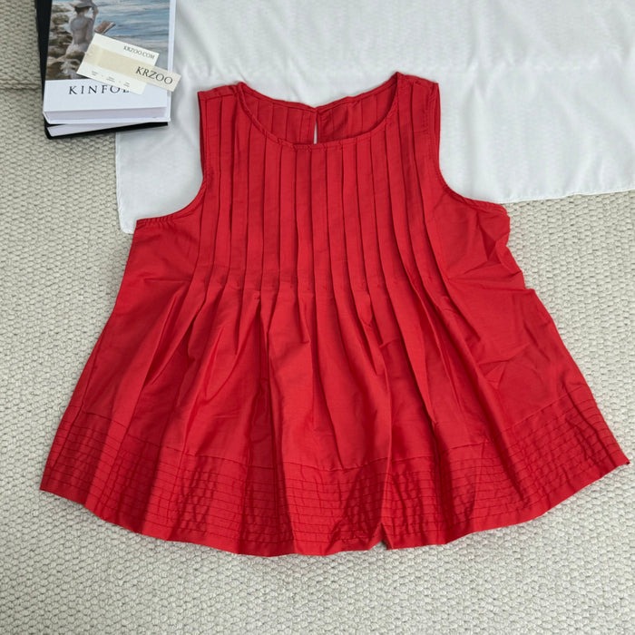 Ruffled slim-fitting loose-back bodice shirt