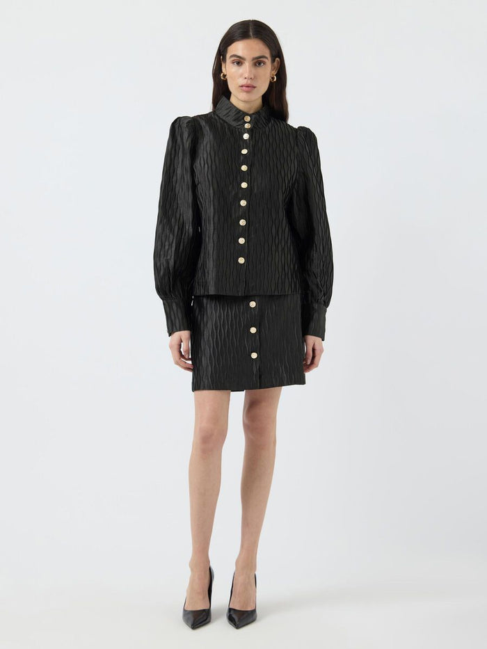 Rylan Jacquard Shirt (Black)