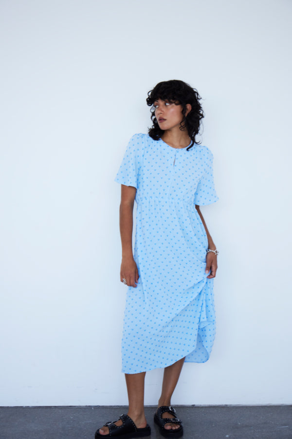 SABEL DRESS (CHAMBRAY BLUE)