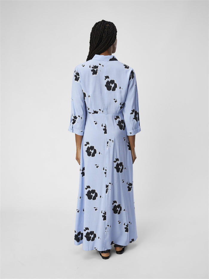 Sally Shirt Dress (Blue/Black)