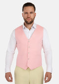 Salmon Linen Vest