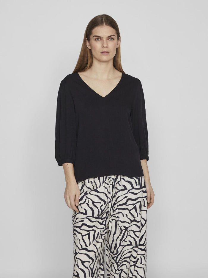 Sam Lace Detail Top (Black)