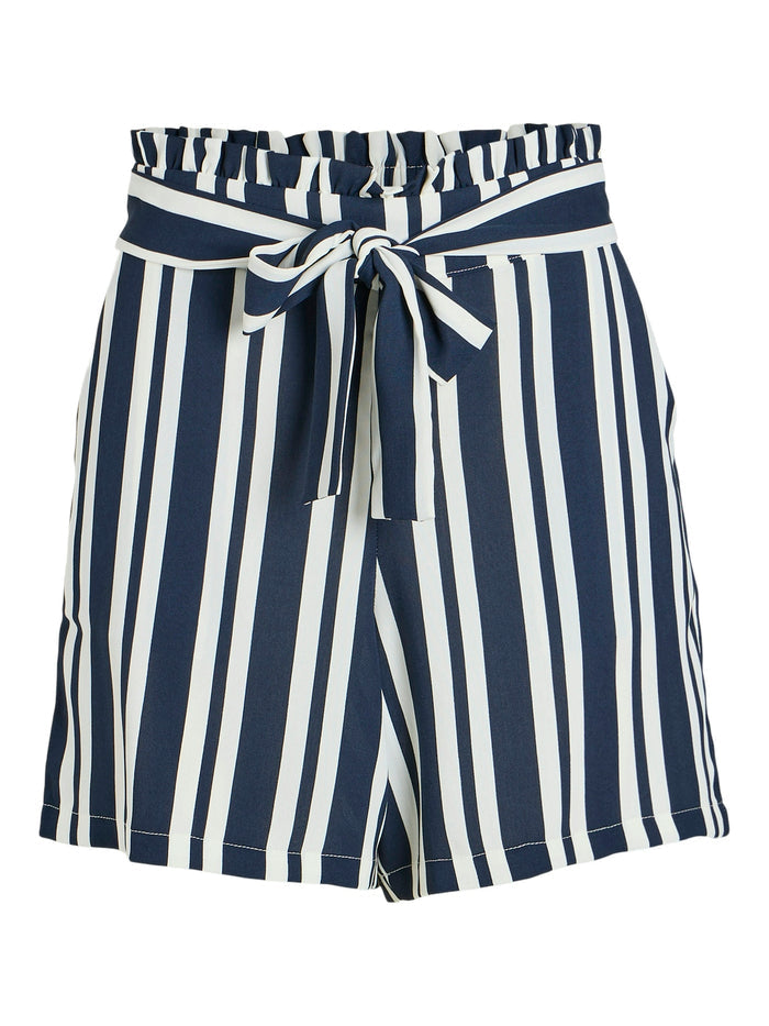 Sarah Stripe Shorts (Navy/Cloud Dancer)