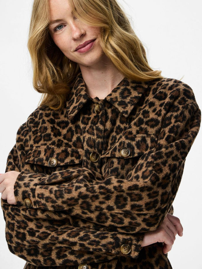 Savannah Shacket (Black/Leopard)