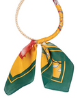 Scarf Necklace in Mustard