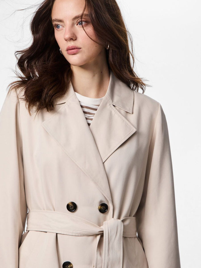 Scarlett Trenchcoat (Silver/Grey)