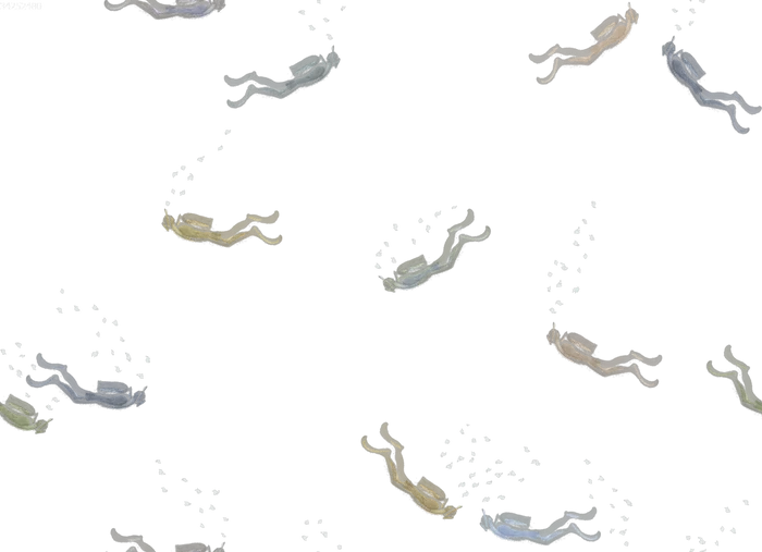 Scuba Diver Off White - Family Fabrics B.V.
