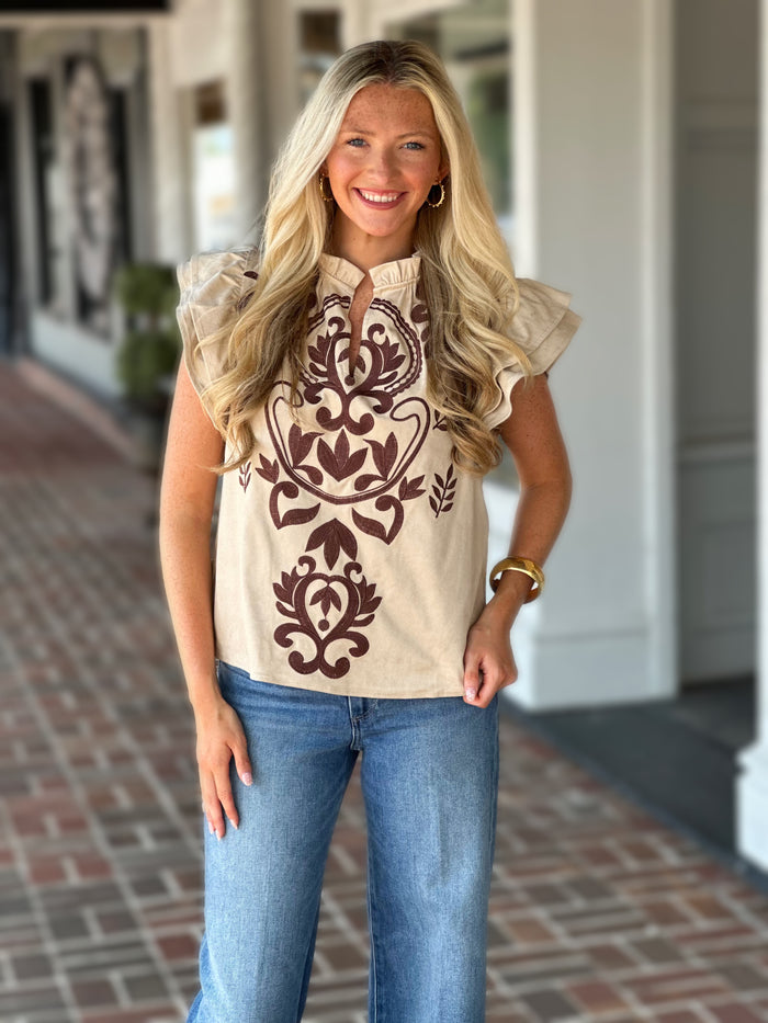 See The Light Cream Top
