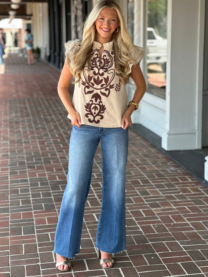 See The Light Cream Top
