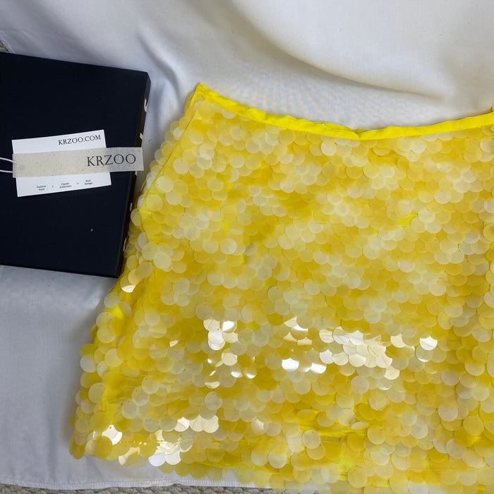 Sequined A-Line Mini Skirt