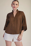 Set You Apart Brown Top