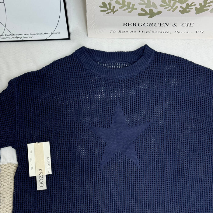 Sexy Openwork Knit Cover-Up Sweater