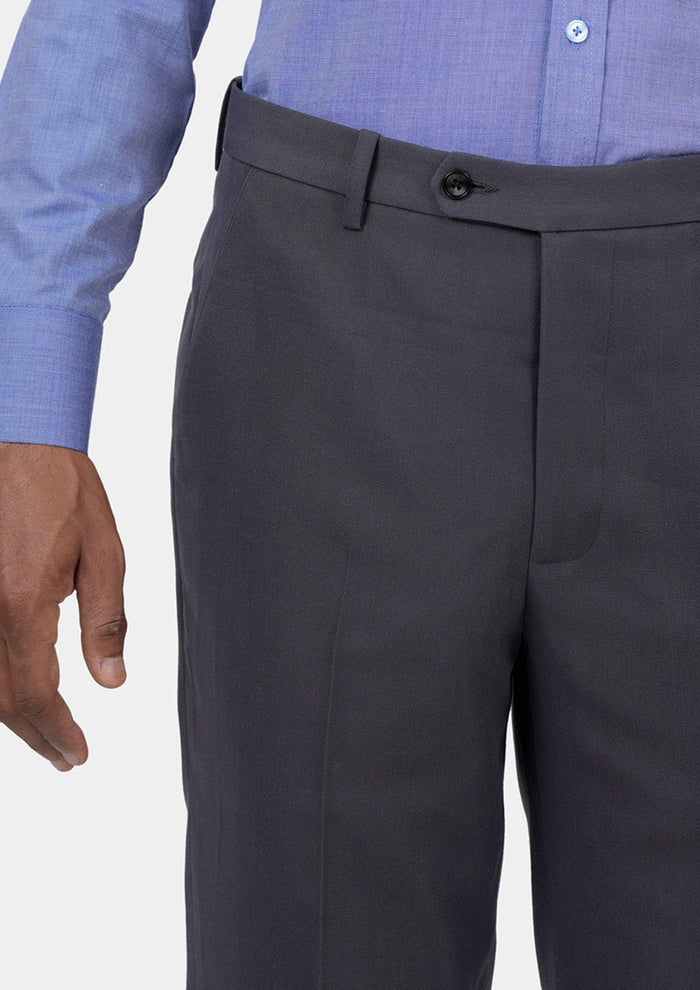 Shadow Grey Cotton Chino Pants - SARTORO