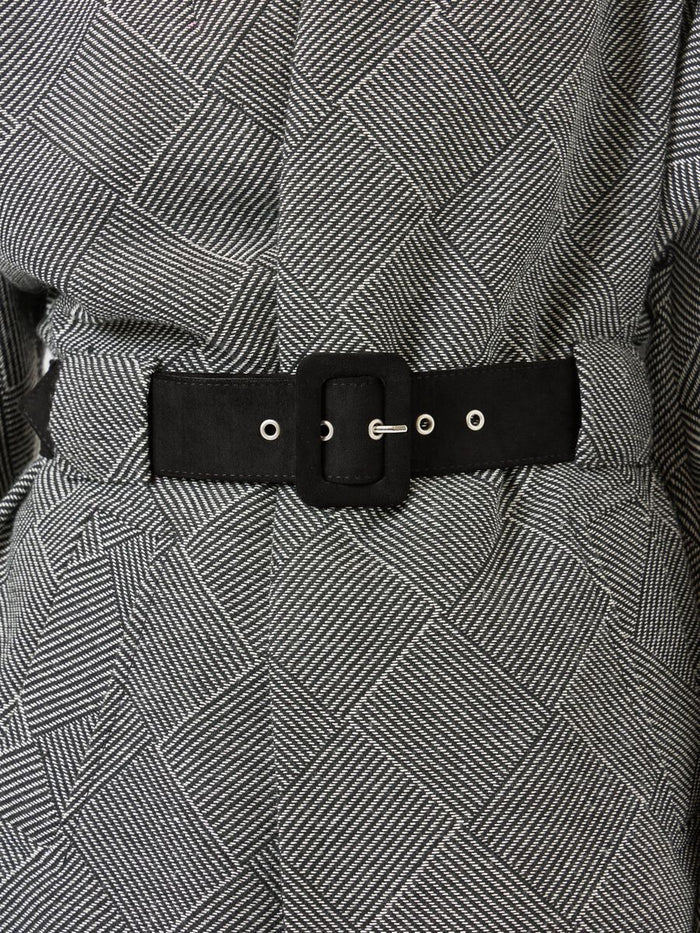 Shay Blazer Jacket (Black/White)