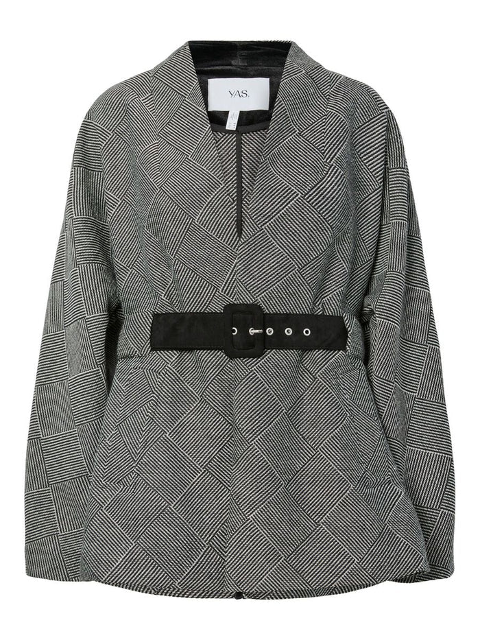 Shay Blazer Jacket (Black/White)