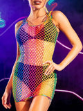 Sheer Hollow Women's Fishing Net Dress