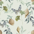 Shells & Leaves Green - Family Fabrics B.V.