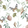 Shells & Leaves Off White - Family Fabrics B.V.